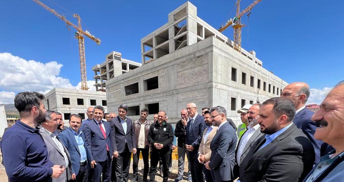 Bingöl Devlet Hastanesi ek binası kaba inşaatı tamamlandı