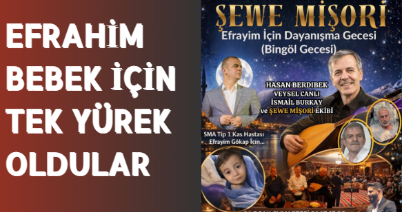 Efrahim bebek için tek yürek oldular 
