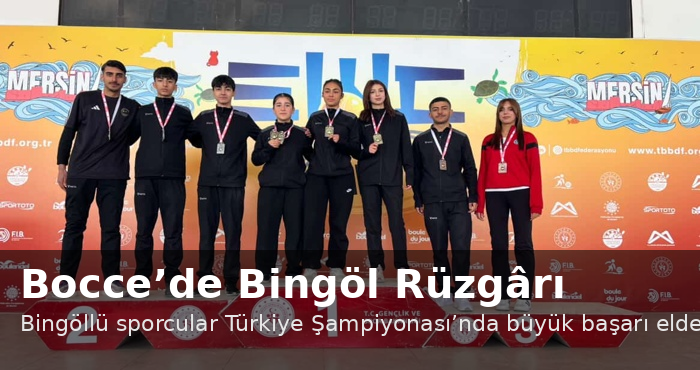 Bingöllü sporcular Mersin'de Türkiye Şampiyonu oldu