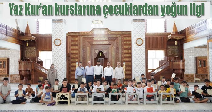 İl Müftü Vekili Öztürk, Yaz Kur'an Kursu öğrencileriyle buluştu